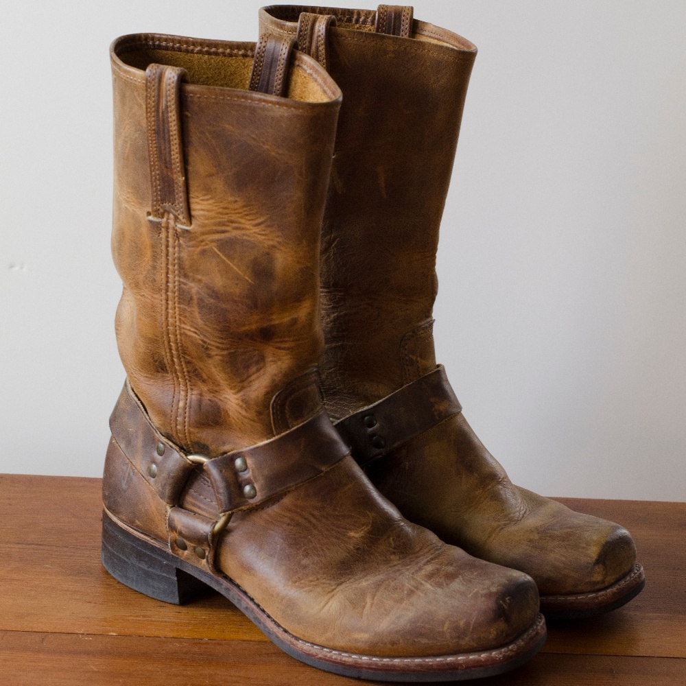 Frye harness boots